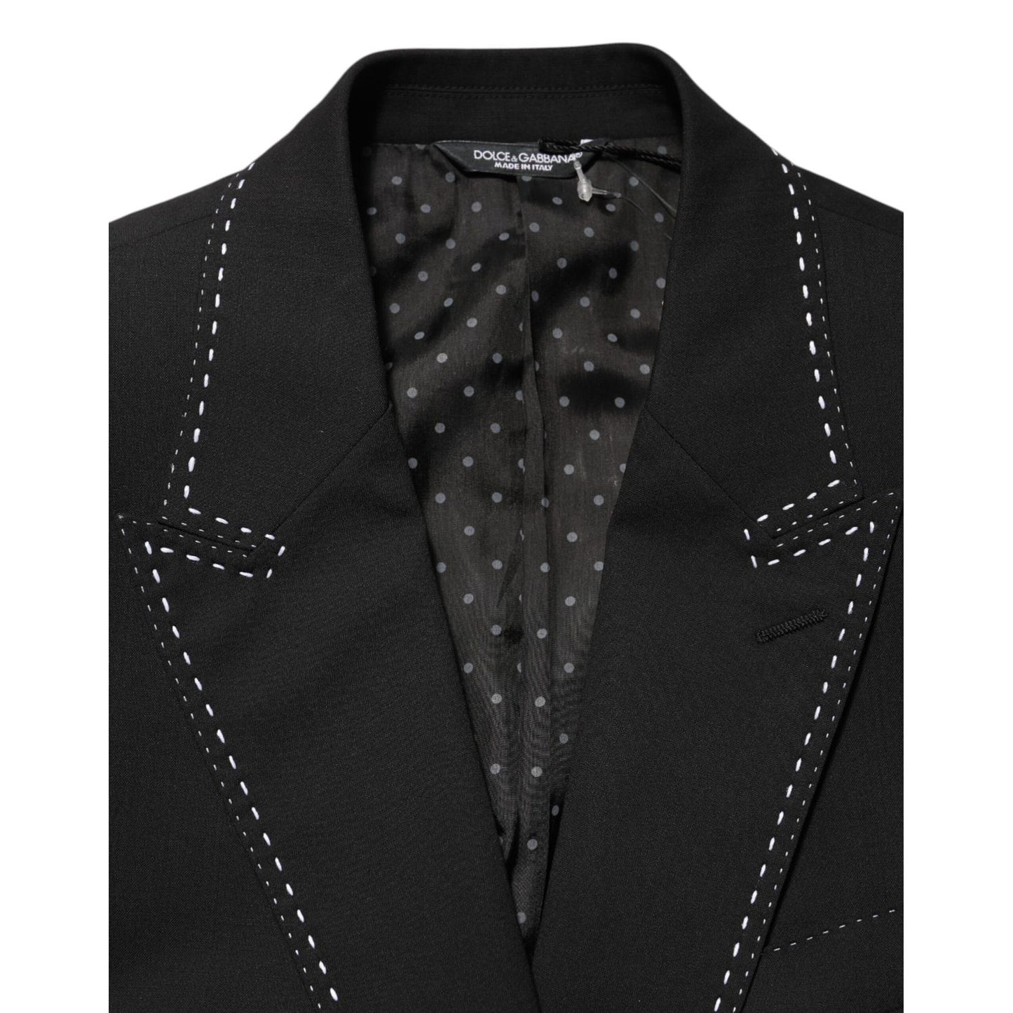 Dolce & Gabbana Black SICILIA 2 Buttons Suit Jacket Blazer