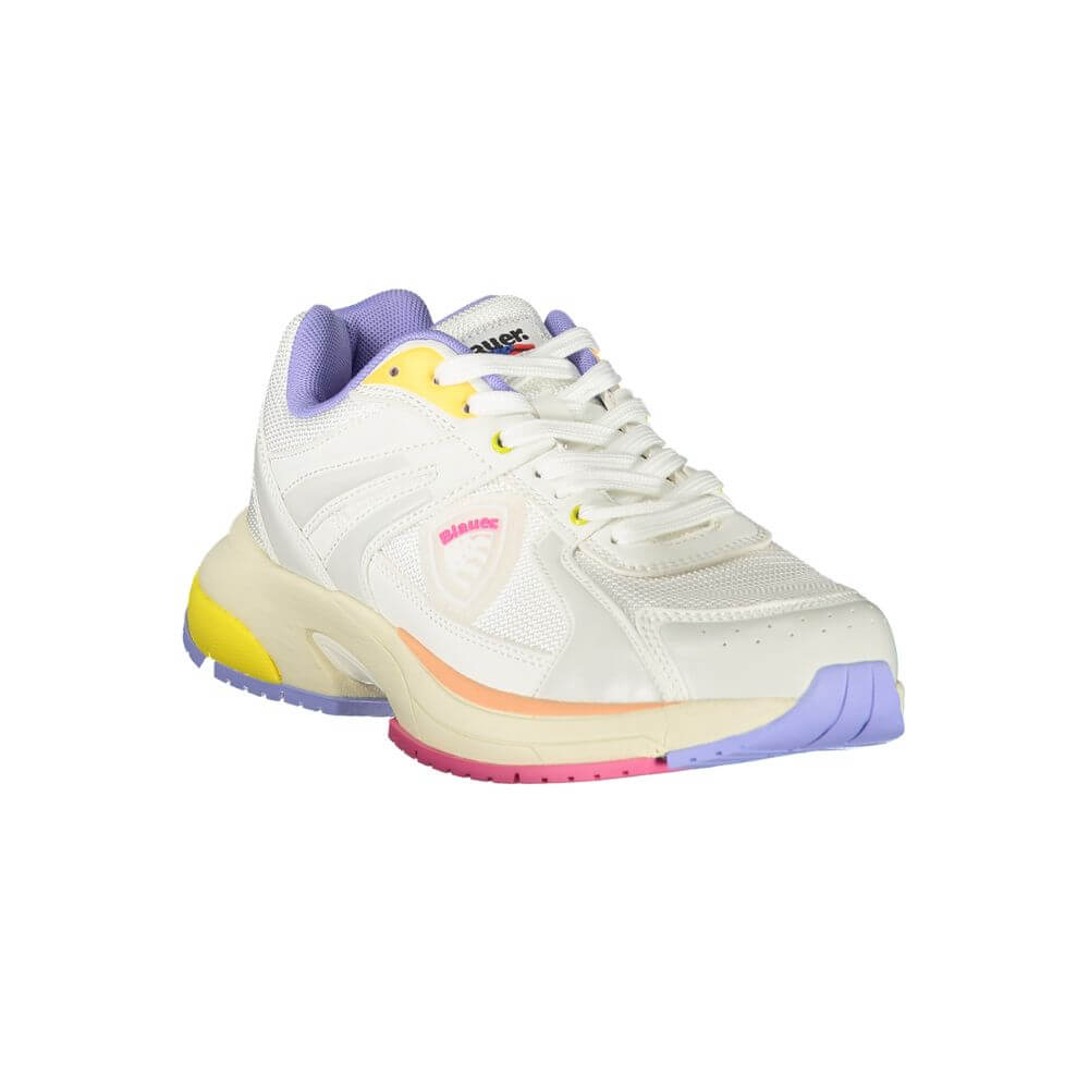 Blauer Bianco Polyurethane Women Sneaker 1728,67403481248,Athletic - Sneakers - Shoes,Blauer,EU36/US6,EU37/US7,EU38/US8,EU40/US10,EU41/US11,New with tags,Shoes,Sneakers - Shoes,White,Women