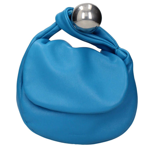 Jil Sander Blue Leather Handbag