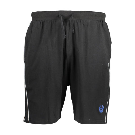 Gianmarco Venturi Black Cotton Men's Sweatpant