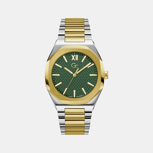GC Gold Stainless Steel Dress Watch1728,67434610848,Accessories,Dress Watches - Watches - Accessories,GC,Gold,Men,New with tags,Watches - Accessories
