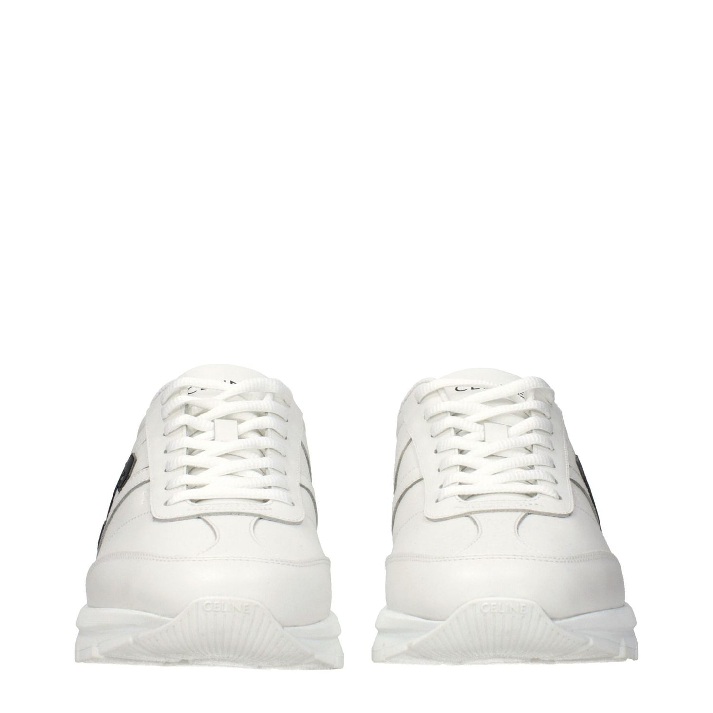 Celine White Leather Athletic Sneakers 1728,75667636384,Athletic - Sneakers - Shoes,Celine,EU45/US12,Men,New with tags,Shoes,Sneakers - Shoes,White