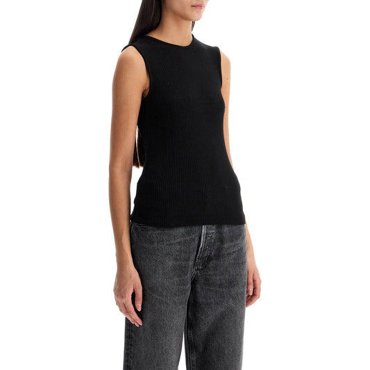 Agolde 'ribbed binx tank Topwear Agolde Rosy Brown