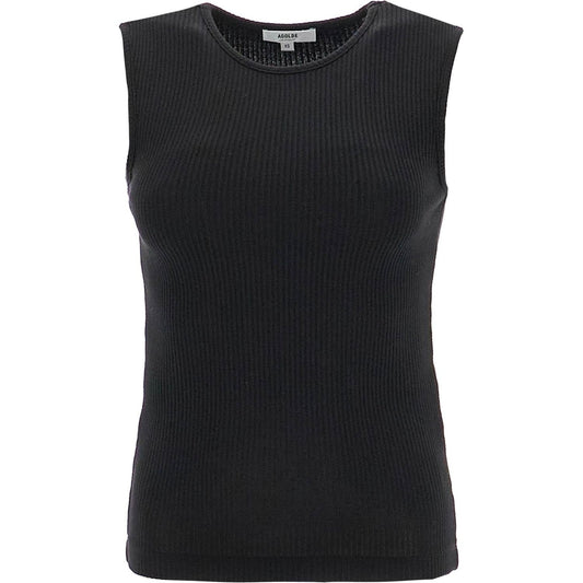 Agolde 'ribbed binx tank Topwear Agolde Dark Slate Gray