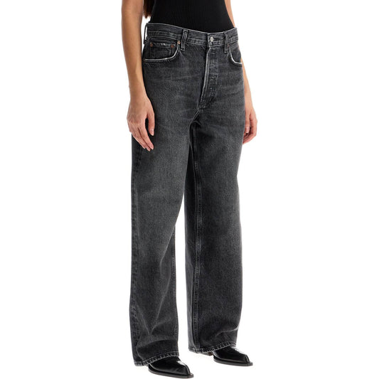 Agolde low-slung baggy jeans Jeans Agolde Dark Slate Gray