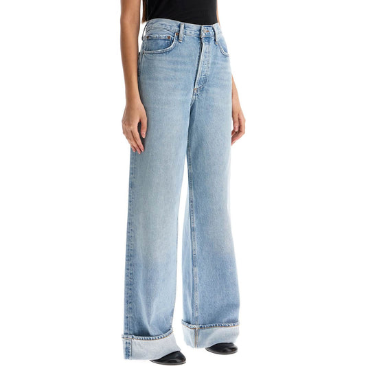 Agolde dame wide leg jeans Jeans Agolde Dark Gray