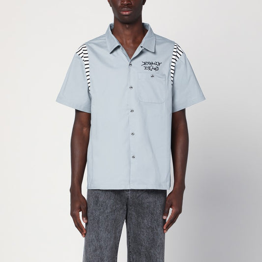 Brain Dead Grey/blue cotton shirt