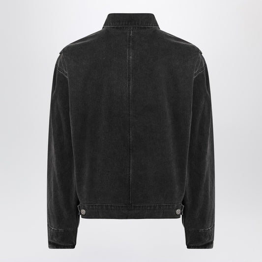 Basketcase Gallery Black washed denim jacket