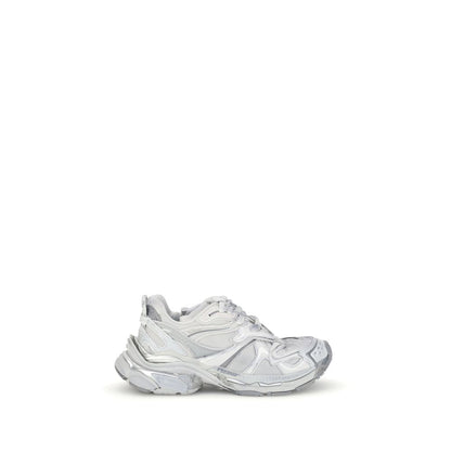 Balenciaga Silver Rubber Athletic Sneakers