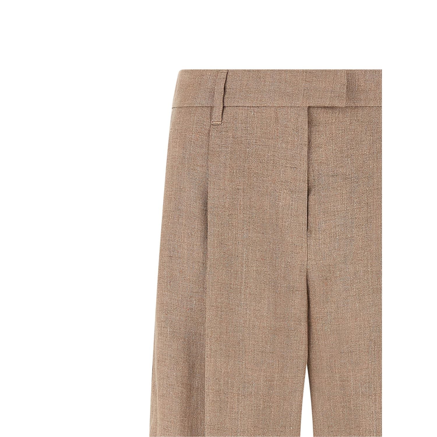 Brunello Cucinelli Multicolor Linen Flared Pants