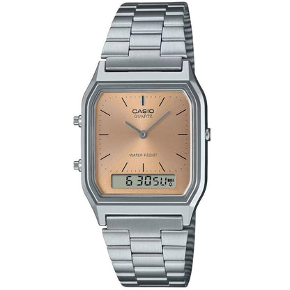 CASIO VINTAGE Mod. EDGY COLLECTION SUNRAY DIAL - PINK COPPER