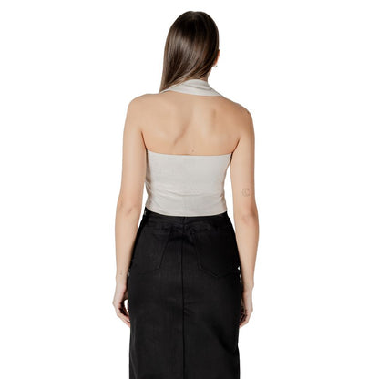 Calvin Klein Jeans Beige Cotton Top