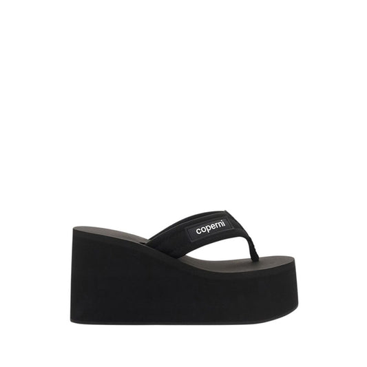 Coperni Black Polyester Platform Sandals1728,72470364320,Black,Coperni,EU36/US6,EU38/US8,EU39/US9,New with tags,Platforms - Sandals - Shoes,Sandals - Shoes,Shoes,Women
