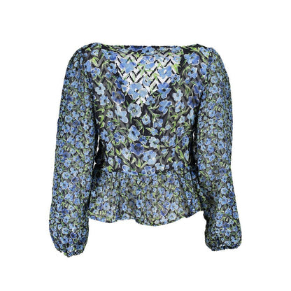 Desigual Blue Polyester Pattern Shirt
