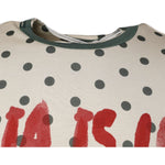 Dolce & Gabbana Beige Graphic Print Polka Dot Cotton T-shirt TSH86890-44