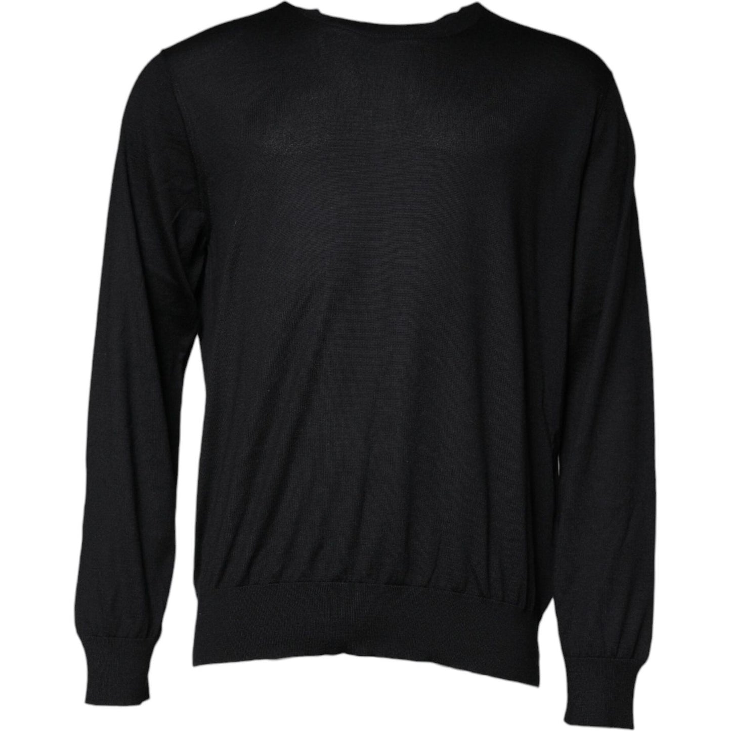 Dolce & Gabbana Black Cashmere Crew Neck Pullover Sweater TSH86927-58
