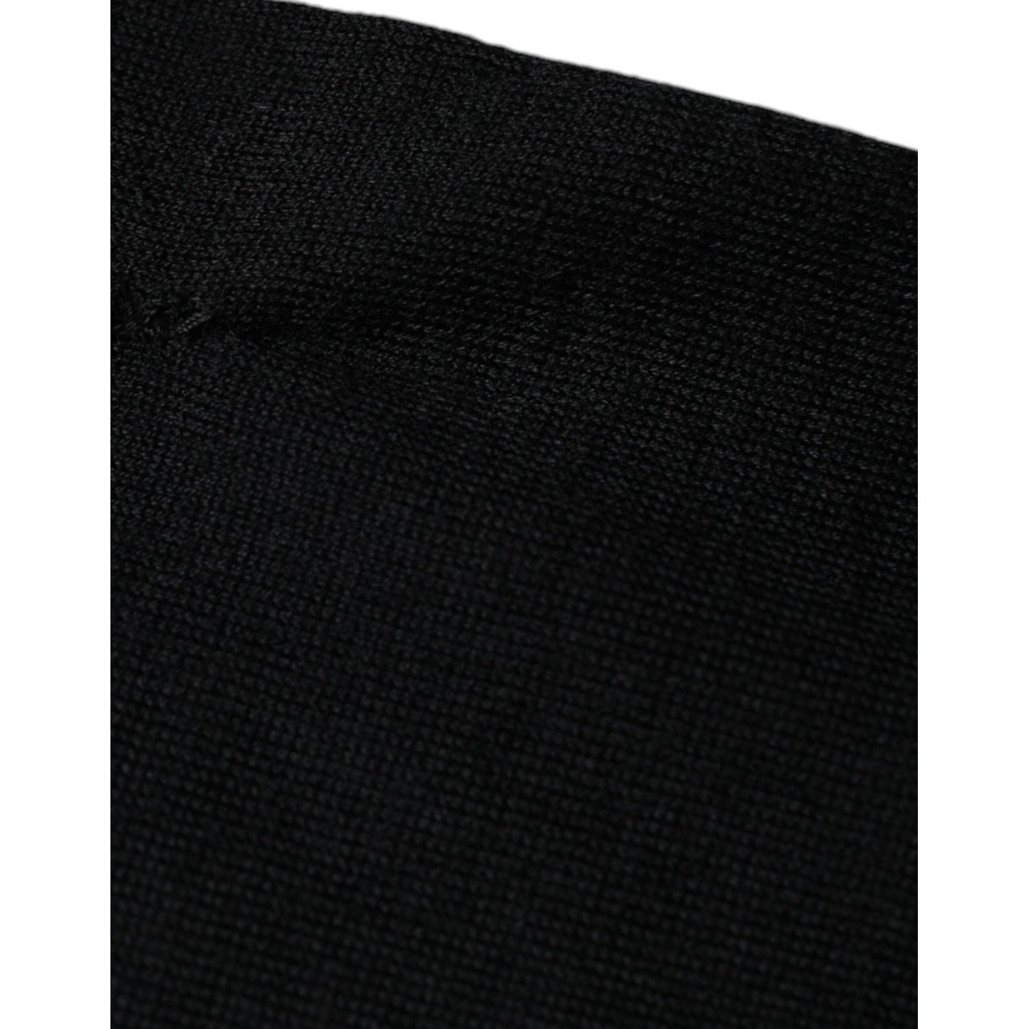 Dolce & Gabbana Black Cashmere Crew Neck Pullover Sweater TSH86927-58