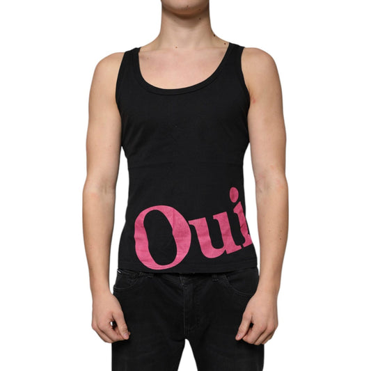 Dolce & Gabbana Black Cotton Tank Sleeveless Men T-shirt TSH83363-50