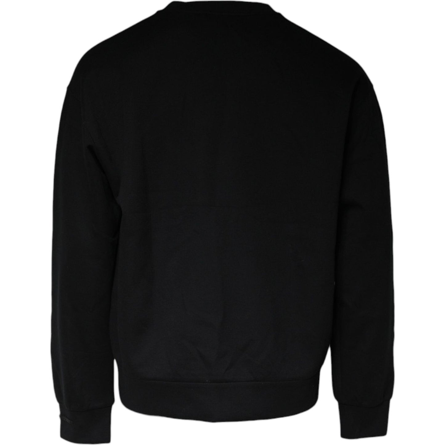 Dolce & Gabbana Black DG Logo Cotton Men Sweatshirt Sweater TSH87092-50
