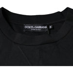 Dolce & Gabbana Black DG Logo Cotton Men Sweatshirt Sweater TSH87092-50
