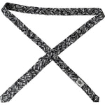 Dolce & Gabbana Black Trumpet Print Silk Adjustable Tie Dolce & Gabbana Gray