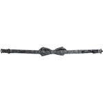 Dolce & Gabbana Gray Silk Patterned Adjustable Neck Men Bow Tie Dolce & Gabbana Dark Slate Gray