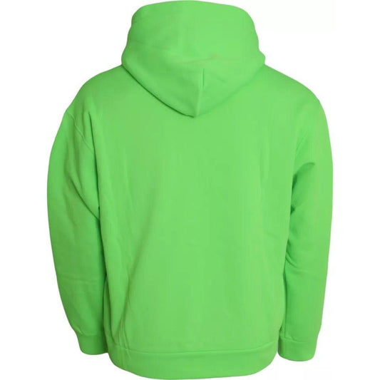 Dolce & Gabbana Green Logo Hooded Pullover Sweatshirt Sweater TSH86574-48