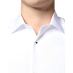 Dolce & Gabbana White Bib Cotton Poplin Formal Dress Shirt TSH6289-39