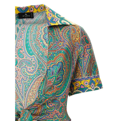 Etro Multicolor Silk Pattern Shirt