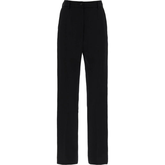 Dolce & Gabbana wool gabardine cigarette pants. Trousers Dolce & Gabbana Black