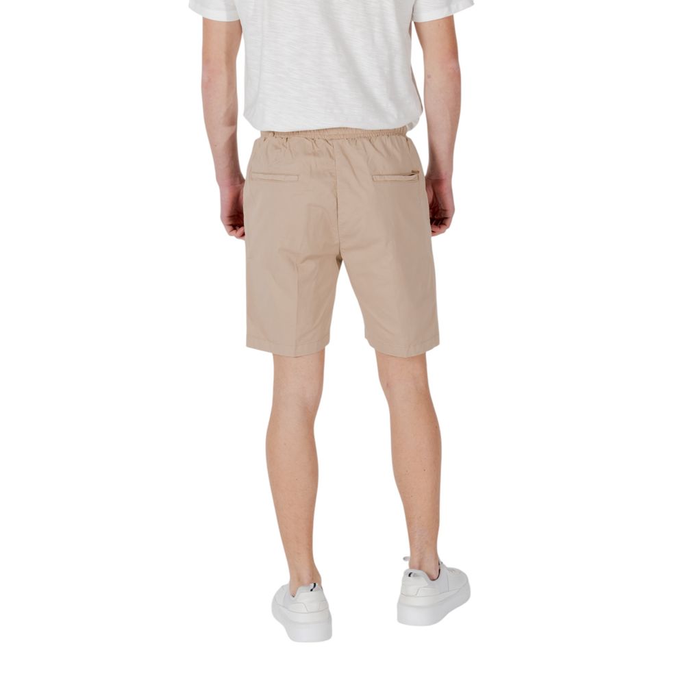 Gianni Lupo Beige Cotton Bermuda Shorts