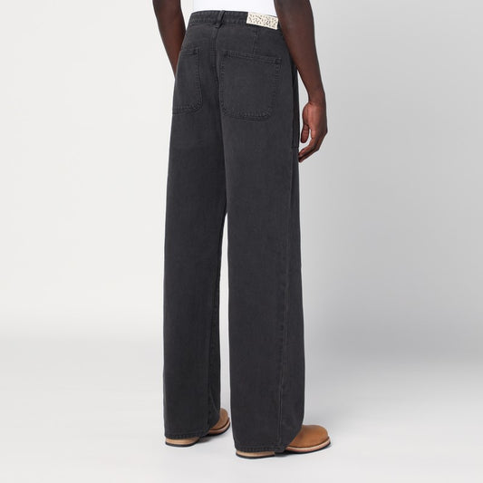 Basketcase Gallery Wide-leg Vintage Black denim pants