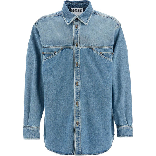 Moschino denim shirt with pockets Shirts Moschino Slate Gray
