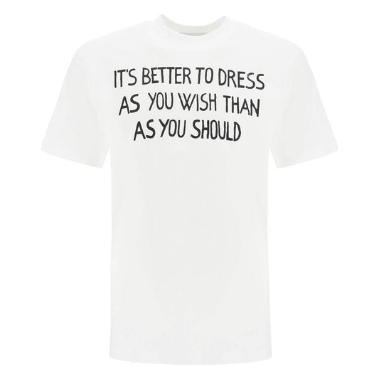 Moschino t-shirt with lettering print Topwear Moschino White Smoke