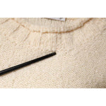 KANGRA Beige Wool Knit Long Sleeve Round Neck Pullover Sweater TSH87007-46