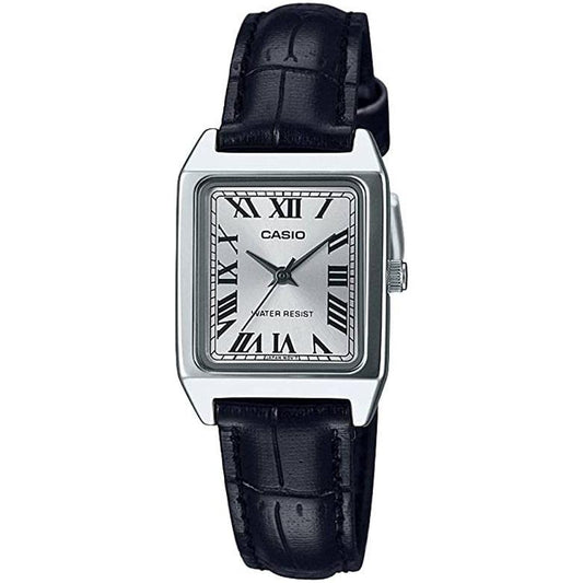 CASIO COLLECTION Mod. TANK, LEATHER - SILVER WATCHES CASIO COLLECTION & VINTAGE Light Gray