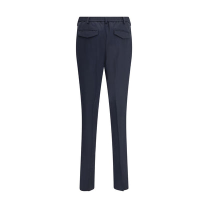 Lardini Blue Fleece Wool Chino Pants