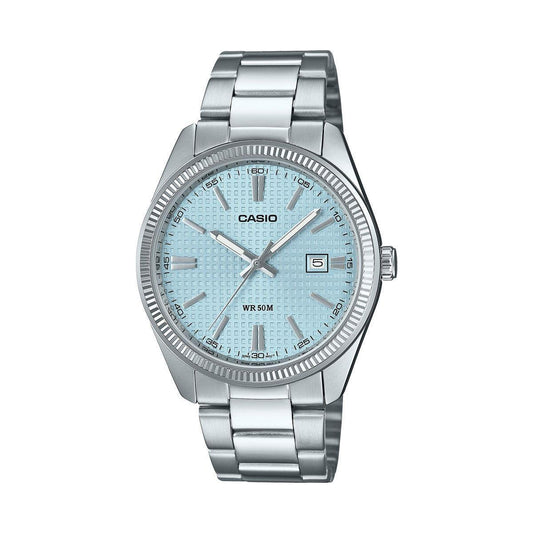 CASIO COLLECTION Mod. DATE - GOLF BALL DIAL - LIGHT BLUE WATCHES CASIO COLLECTION & VINTAGE Light Steel Blue