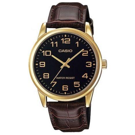 CASIO COLLECTION Mod. 3H GOLD, BROWN LEATHER - BLACK WATCHES CASIO COLLECTION & VINTAGE Wheat