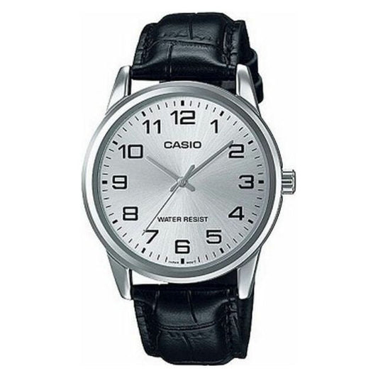 CASIO COLLECTION Mod. 3H SILVER, LEATHER - SILVER WATCHES CASIO COLLECTION & VINTAGE Light Gray