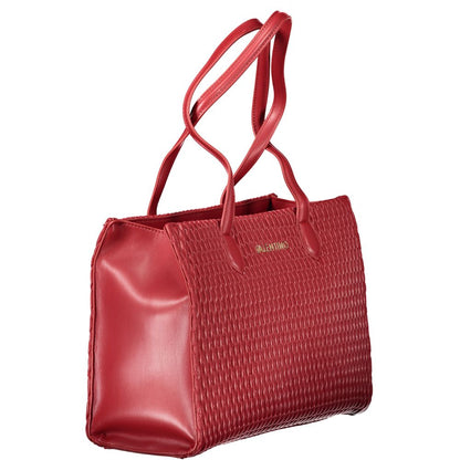 Mario Valentino Red Polyurethane Women Shoulder Bag