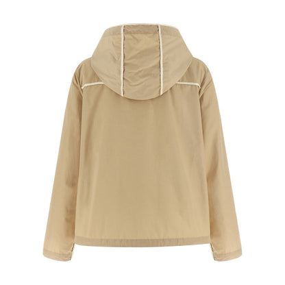 Moncler Beige Polyester Shell Jacket