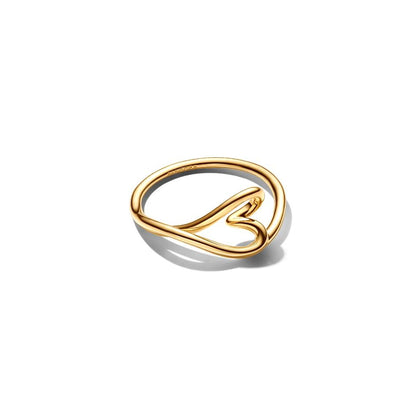 PANDORA Mod. ORGANICALLY SHAPED HEART SMALL RING