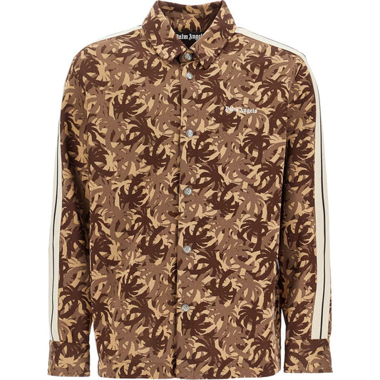 Palm Angels camouflage track overshirt Vests Palm Angels Dark Olive Green