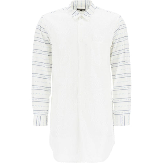 Comme Des Garcons Homme Plus maxi jacquard shirt with Shirts Comme Des Garcons Homme Plus White Smoke