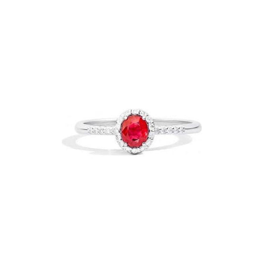 ANELLI RECARLO MOD. R33CG251_RB DESIGNER FASHION JEWELLERY RECARLO JEWELS Firebrick