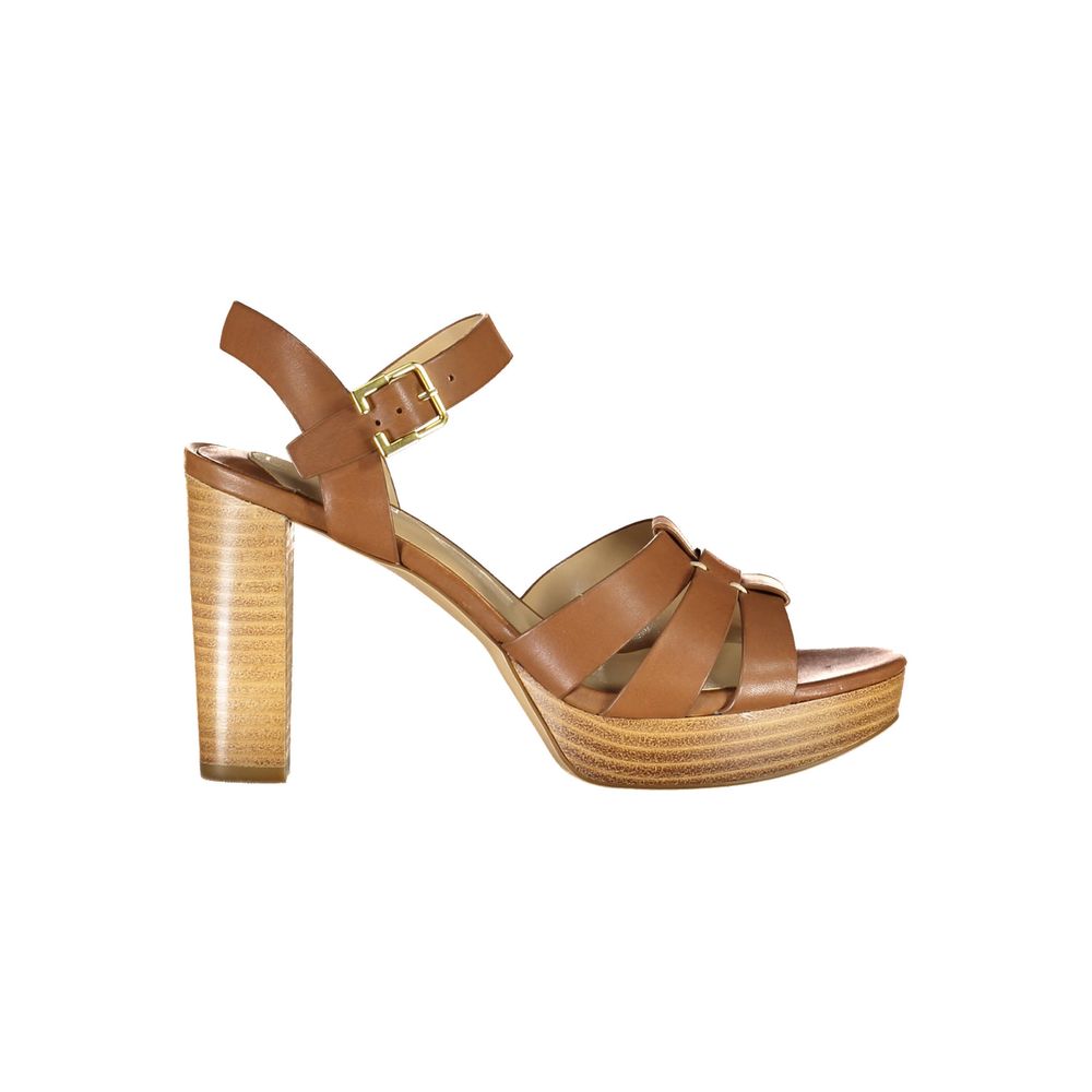 Ralph Lauren Marrone Leather Women Sandal
