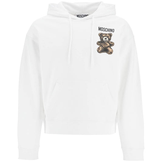 moschino teddy bear hooded sweat Topwear Moschino White Smoke