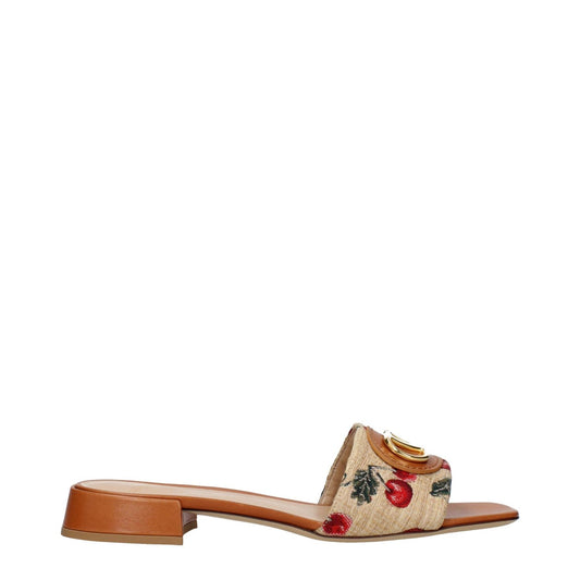 Valentino Garavani Beige Raffia Slippers 1728,75667636384,Beige,EU36/US6,New with tags,Sandals - Shoes,Shoes,Slippers - Sandals - Shoes,Valentino Garavani,Women