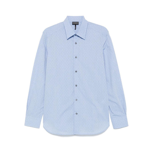 Emporio Armani Shirts Clear Blue